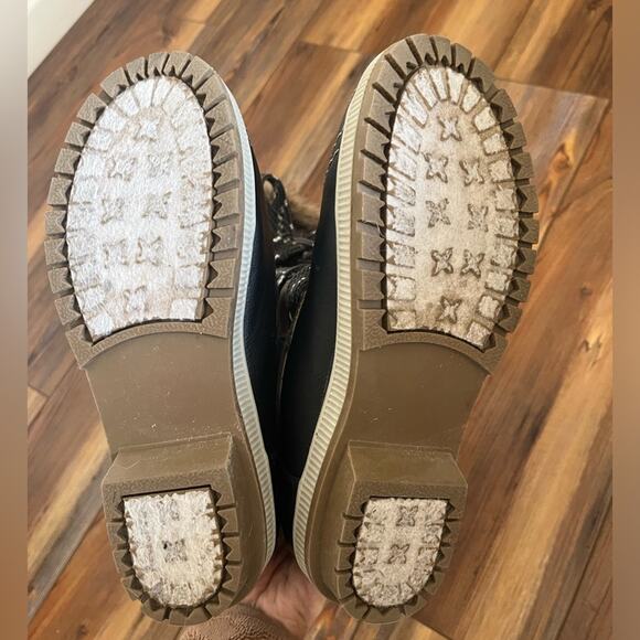 London Fog Snow Boots Faux Fur Trim size 8 - Picture 7 of 8